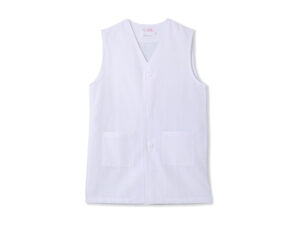 袖なし給食着（白）
