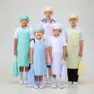 胸当てエプロン給食着（2点セット）
