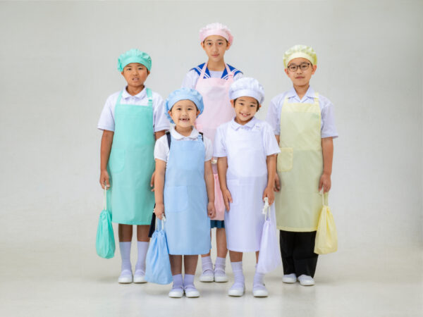胸当てエプロン給食着（2点セット）